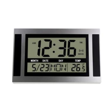 Imagem de Uikdjgu Relógio de Parede LCD Moderno com Temperatura e Calendário Tela Digital Grande Mesa para Escritório Lar