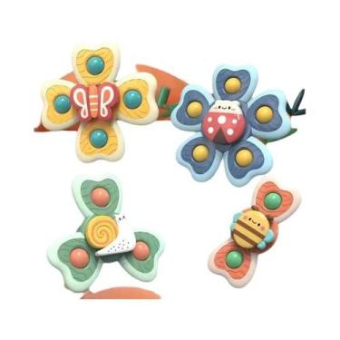 Imagem de Brinquedos Giratórios Com Ventosa Para Crianças, Design De Insetos, Fi
