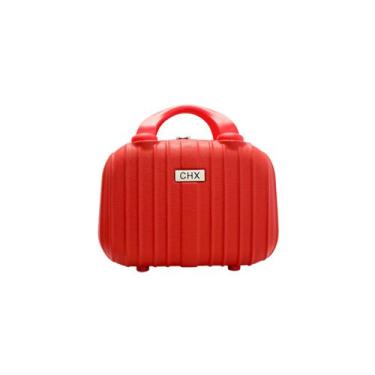 Imagem de Frasqueira de viagem maleta necessaire rígida abs - chx, Vermelho, P