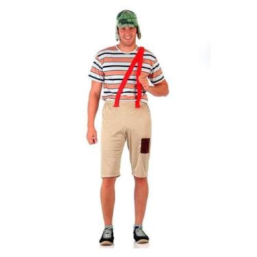 Imagem de Fantasia do Chaves Adulto Sulamericana, G 46 - 48, Preto