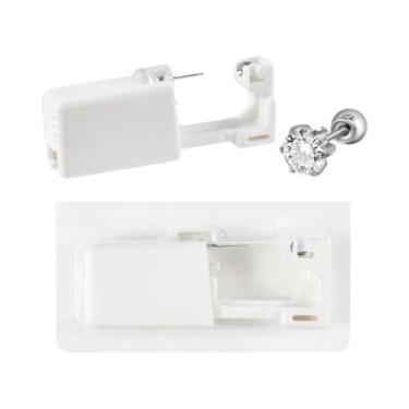 Imagem de Máquina De Perfuração De Orelha Descartável Banhada a Ouro 24K, Brinco