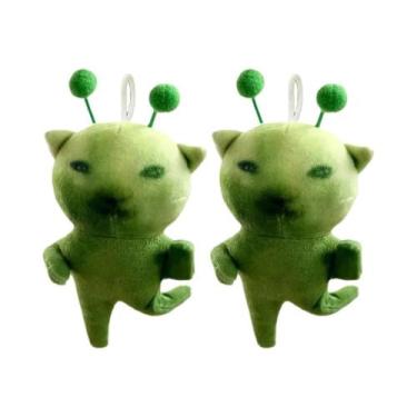 Imagem de Boneco De Pelúcia Gato Verde, Brinquedo De Desenho Animado, Animal De 