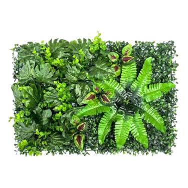 Imagem de Painel de parede de vegetação artificial | Tela de cerca de privacidade | Decoração de painel de parede de planta de grama artificial | para quintal, shopping, jardim, café, restaurante, festa de