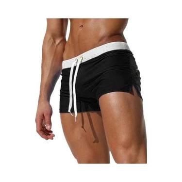Imagem de Sunga De Praia Masculina De Secagem Rápida, 10 Cores, Design Com Bolso