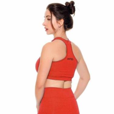 Imagem de Top Gola Alta United Assinatura - Vermelho - P-Feminino