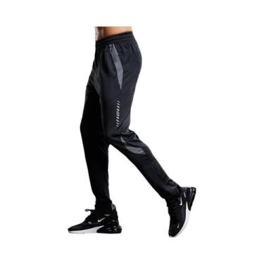 Imagem de Calças De Corrida Masculinas Com Bolsos Com Zíper Para Treino De Futeb