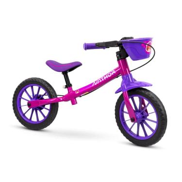 Imagem de Bicicleta Equilíbrio Balance Sem Pedal Aro 12 Menina Nathor