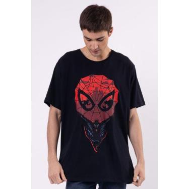 Imagem de Camiseta Marvel Homem Aranha Mask, 12, Preto