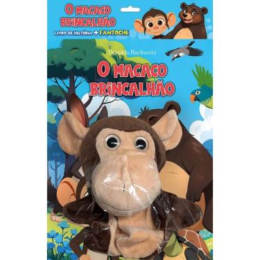 Imagem de O macaco brincalhão - Livro de história + Fantoche