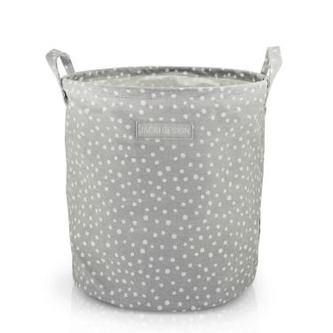 Imagem de Cesto Para Roupa Suja- Brinquedos Tecido (m) - Linha Loft Cinza