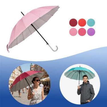 Imagem de Sombrinha 16 Varetas Automatico Liso Sortido Mizpa