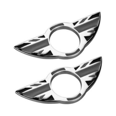 Imagem de Adesivos De Cobertura Para Trava De Porta Do Mini Cooper S JCW, 2 Peça