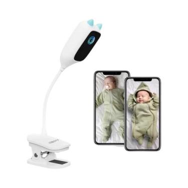 Imagem de Monitor De Bebê WiFi 2K Com Visão Noturna Em HD De 4MP, Rotação De 360