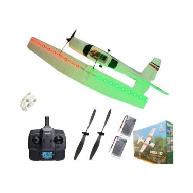 Imagem de Avião RC Cessna 182 3D6G Versão LCD 3 Canais WLtoys 2.4G Drone De Asa 