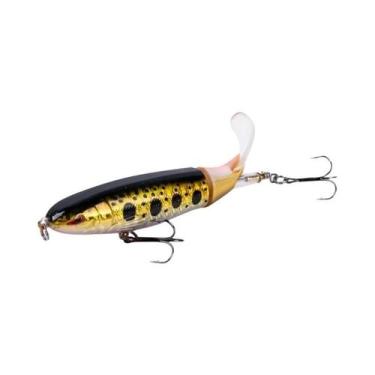 Imagem de Isca De Pesca Goture Whopper Popper Topwater Com Cauda Rotativa, 10cm,