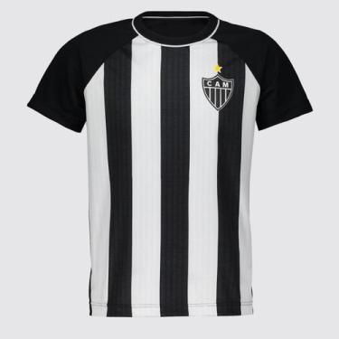 Imagem de Camisa Atlético Mineiro Berro Infantil Preta - Braziline, 14 ANOS