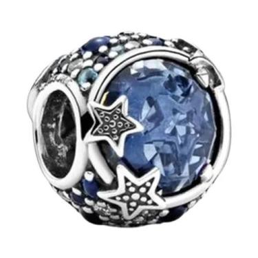 Imagem de Pingente De Flor, Folha E Libélula Azul Para Pulseira Europeia DIY Em 