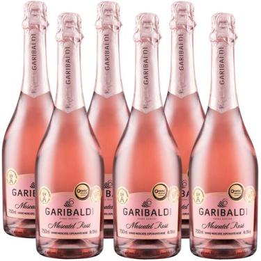 Imagem de Kit 6 Espumante Garibaldi Moscatel Rosé 750ml