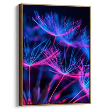 Imagem de Quadro Dente de Leão em Luzes Cósmicas Vibrantes - Mioquadros, 60x40 c