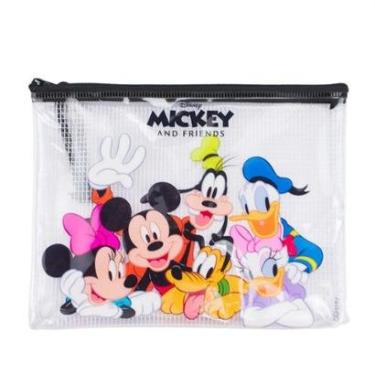 Imagem de Estojo Necessaire Turma MIckey Mouse Disney Média 17x21cm Infantil-Unissex
