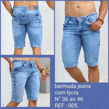 Imagem de Bermuda jeans denin premium masculina  - AW Moda Fashion, 40, Ref:005
