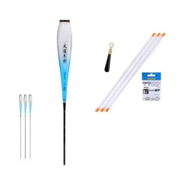 Imagem de Boia Luminosa Nano Para Pesca (3 Peças) Com Tubos, Sem Cauda, Para Rio