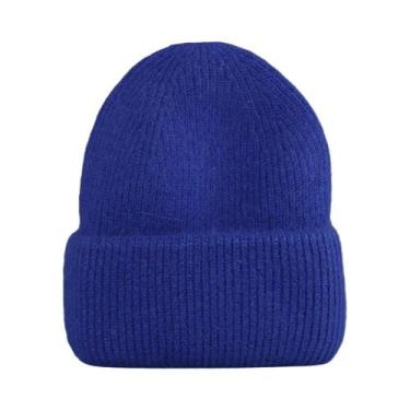 Imagem de Chapéu De Inverno Feminino, Gorro Quente De Pele De Coelho Real, Gorro