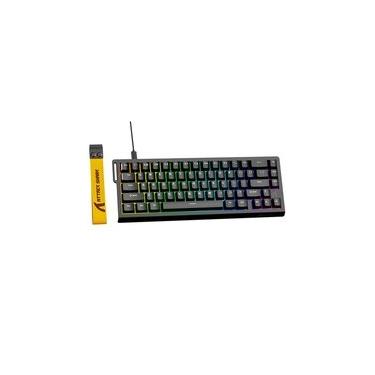 Imagem de Teclado Magnético Gamer Attack Shark X68 HE, Rapid Trigger, 8000Hz, 0.01mm, 65%, Black, Preto - AS-X68HE-BK