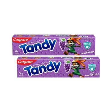 Imagem de Kit 2 Cremes Dentais Infantis Colgate Tandy Uva Ventura 50g