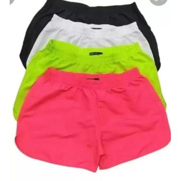Imagem de Kit 3 Short Feminino Soltinho Saída De Praia Caminhada Top boxe microf
