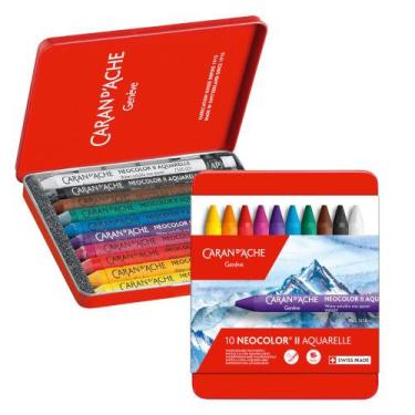 Imagem de Giz Pastel Aquarelável Caran D'Ache Neocolor II 10 Cores - CARAN DACHE