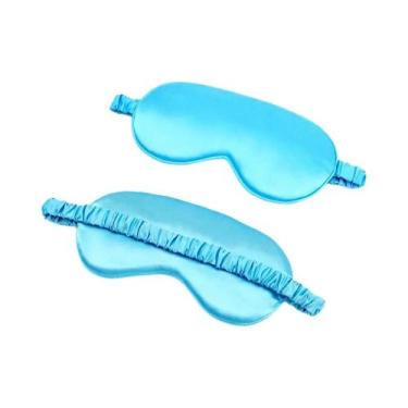 Imagem de Máscara De Olhos Para Dormir Em Seda Imitada, Ideal Para Viagem, Relax