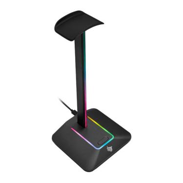 Imagem de Suporte Para Headset Pichau ZenStand RGB USB Preto - PCH-ZNST-BL01