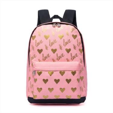 Imagem de Mochila Escolar Juvenil Feminina Espaçosa Resistente - Spector