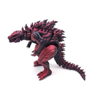 Imagem de Dinossauro Godzilla Musculoso  Figura Articulada com Juntas Móveis par