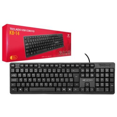 Imagem de Teclado C3Tech KB-14BK, USB, ABNT2, Preto - C3PLUS
