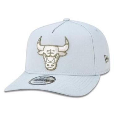 Imagem de BONE 9FORTY A-FRAME CHICAGO BULLS NBA ABA CURVA SNAPBACK CINZA NEW ERA-Masculino