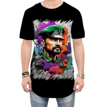 Imagem de Camiseta Longline Boina Verde Soldado Batalhão 13 - Kasubeck Store, M