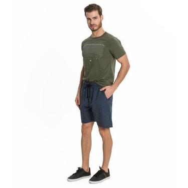 Imagem de Bermuda Masculina Cadarço Rovitex Cinza, G, Cinza
