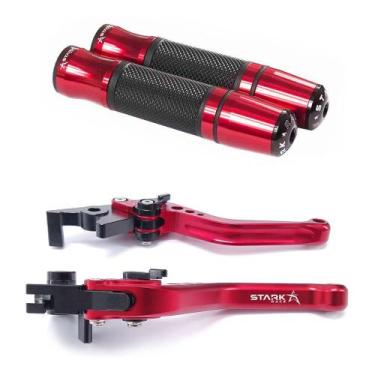 Imagem de Manete Manopla Esportivo Bmw  F700gs F800 R Gs - Stark Race, Vermelho
