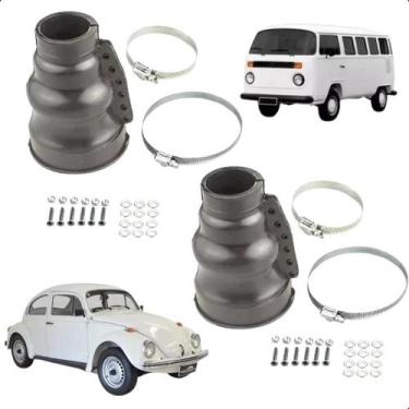 Imagem de Par Coifa Lado Câmbio Fusca Kombi Brasilia - RC Borrachas