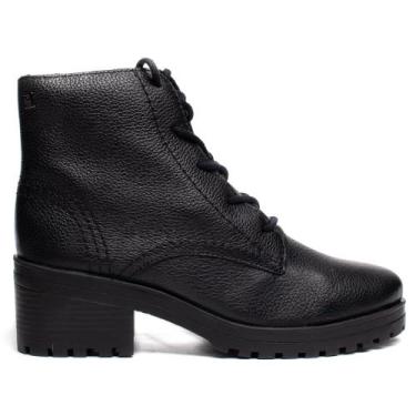 Imagem de Coturno Feminino Bottero Couro Burnish Preto, Preto, 37