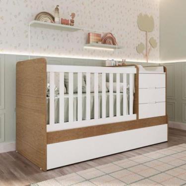 Imagem de Berço Multifuncional Cléo Carolina Baby Amadeirado