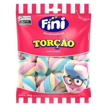 Imagem de Marshmallows Fini Torção Sabor Baunilha 80g