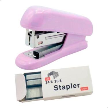 Imagem de Mini Grampeador E Extrator Portátil Colors +320 Grampos 24/6 - - Daruj