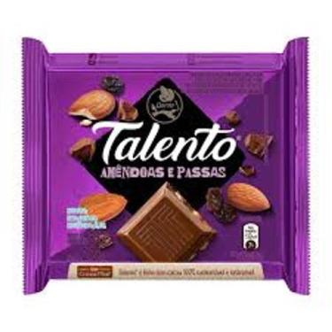 Imagem de Chocolate com Amêndoas e Passas Talento Garoto 25g