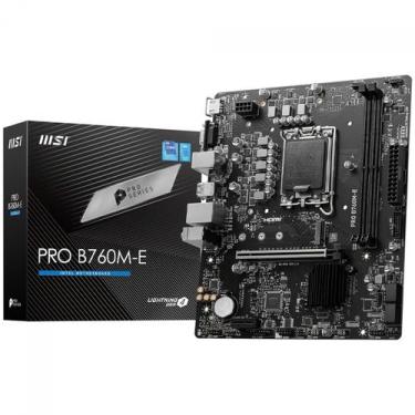 Imagem de Placa Mãe MSI PRO B760M-E, Chipset B760, Intel LGA 1700, mATX, DDR5