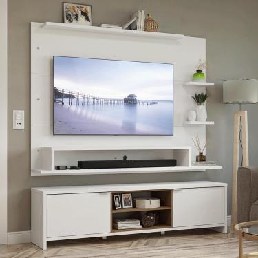 Imagem de Rack com Painel para TV até 60 Polegadas 180 cm Metz Madesa