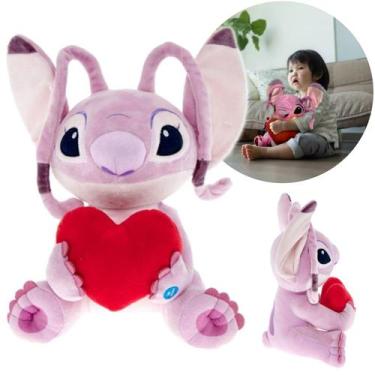 Imagem de Pelúcia Angel Com Coração Luz E Som 30cm  Disney - Multikids