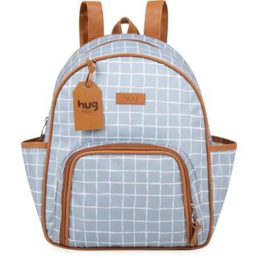 Imagem de Mochila de Maternidade Hug Mosaico Cinza